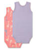 Sanetta 2er-Set: Bodys in Lila/ Rot