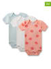 Sanetta 3-delige set: rompers turqoise/wit/rood