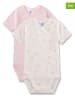 Sanetta 2er-Set: Bodys in Creme/ Rosa