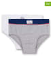 Sanetta 2er-Set: Pantys in Grau/ Weiß