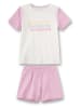 Sanetta Pyjama in Weiß/ Rosa