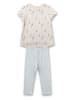 Sanetta Pyjama in Beige/ Hellblau