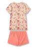 Sanetta Pyjama in Beige/ Orange