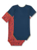 Sanetta 2-delige set: rompers donkerblauw/rood