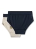 Sanetta 2er-Set: Slips in Dunkelblau/ Beige