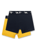 Sanetta 2-delige set: boxershorts zwart/geel