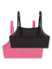 Sanetta 2er-Set: Bustiers in Schwarz/ Rosa
