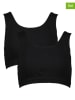 PETITE FLEUR 2er-Set: Bustiers in Schwarz