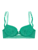 Vivance by Lascana Biustonosz push-up "Vivance" w kolorze zielonym