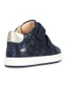 Geox Leren sneakers "Biglia" donkerblauw/goudkleurig