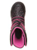 Geox Botki zimowe "Willaboom" w kolorze czarno-różowym