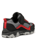 Geox Trekkingschuhe "Magnetar" in Schwarz/ Rot/ Grau