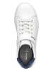 Geox Sneakers "DJRock" wit/donkerblauw