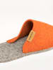 kitz-pichler Wollfilz-Hausschuhe "Magicfelt Magic Travel" in Orange/ Grau