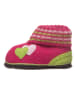 kitz-pichler Hüttenschuhe "Doppelherz" in Pink