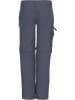 Trollkids Zipp-Off-Trekkinghose "Oppland" - Slim fit - in Anthrazit