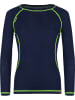 Trollkids 2-delige functionele ondergoedset "Kids Merino Baselayer" donkerblauw
