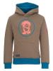 Trollkids Hoodie "Troll" bruin/blauw