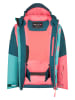 Trollkids Ski-/snowboardjas "Hallingdal" turquoise/koraalrood