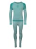 Trollkids 2-częściowy zestaw funkcyjny "Hemsedal Baselayer" w kolorze turkusowym