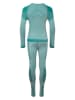 Trollkids 2-delige fuctioneel ondergoedset "Hemsedal Baselayer" turquoise