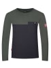 Trollkids Functioneel shirt "Bergen" donkerblauw/kaki