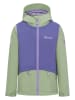 Trollkids Funktionsjacke "Gjende" in Grün/ Lila