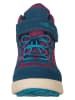 Trollkids Leder-Wanderboots "Gryllefjord Mid Cut" in Beere/ Blau