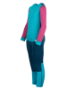 Trollkids 2-delige functionele ondergoedset "Merino" turquoise/donkerblauw