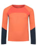 Trollkids Funktionsshirt "Seiland" in Orange/ Dunkelblau