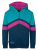 Trollkids Sweatjacke "Flekkefjord" in Dunkelblau/ Türkis