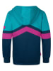 Trollkids Sweatvest "Flekkefjord" donkerblauw/turquoise