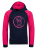 Trollkids Hoodie "Stavanger" in Dunkelblau/ Pink