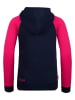 Trollkids Hoodie "Stavanger" in Dunkelblau/ Pink