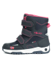 Trollkids Winterboots "Lofoten" donkerblauw/lichtroze