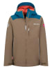 Trollkids Regenjacke "Bergen" in Braun/ Blau