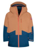 Trollkids Ski-/ Snowboardjacke "Kongsberg" in Hellbraun/ Blau