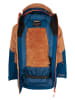 Trollkids Ski-/ Snowboardjacke "Kongsberg" in Hellbraun/ Blau