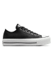 Converse Leder-Sneakers "Chuck Taylor All Star Platform" in Schwarz