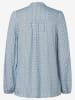More & More Bluse in Hellblau/ Weiß
