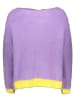 miss goodlife Pullover "Peace" in Lila/ Gelb