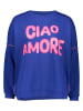 miss goodlife Sweatshirt "Ciao amore" in Dunkelblau