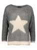 miss goodlife Pullover "Star" in Grau/ Creme