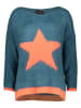 miss goodlife Pullover "Star" in Petrol/ Apricot