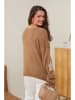 Curvy Lady Pullover in Hellbraun