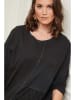 Curvy Lady Longsleeve in Schwarz