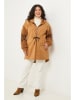 Curvy Lady Parka lichtbruin