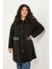 Curvy Lady Übergangsjacke in Schwarz
