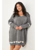 Curvy Lady Strickkleid in Grau