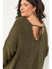 Curvy Lady Pullover in Khaki